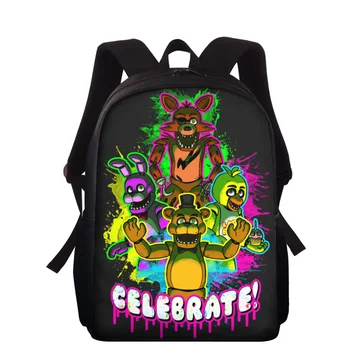 

HYCOOL Five Nights at Freddy's Printing Cartoon Anime Backpack for Boys Girls Primary Student School Kids Schoolbag Rucksack