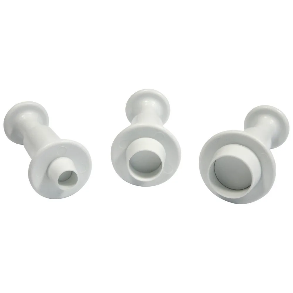 

Round Circle Fondant Cake Mold Cookie Paste Plunger Cutter Decorating Mould 3PCS/set