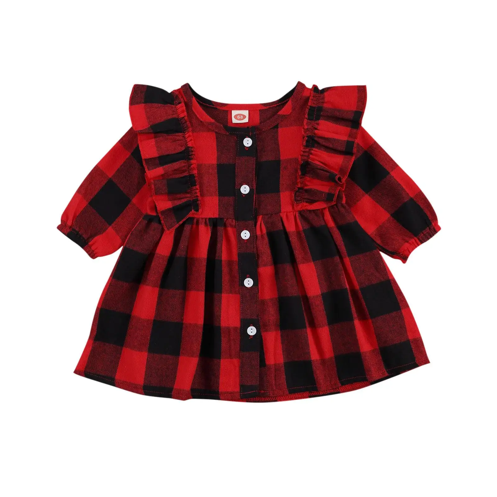 baby girl long sleeve christmas dress