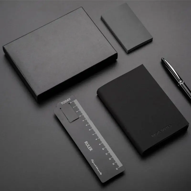 Креативный блокнот, черная кожаная обложка, блокнот, дневник, планировщик, бизнес стиль, пустые страницы, школьные офисные принадлежности