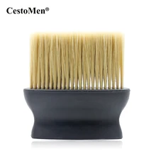CestoMen, черная пластиковая ручка, Парикмахерская щетка для шеи, тряпка, Парикмахерская, для стрижки волос, щетка для чистки лица, инструмент для парикмахерской, щетка для шеи