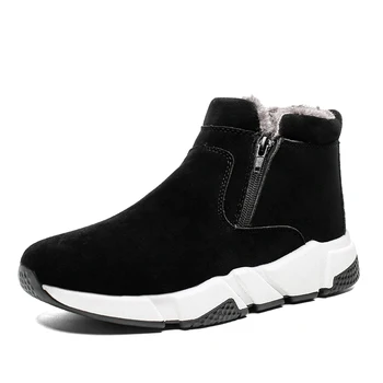 

Men's winter shoes casual boots Martin boots fashion trend Martin boots high-top plus velvet cotton shoes outdoor sports shoes