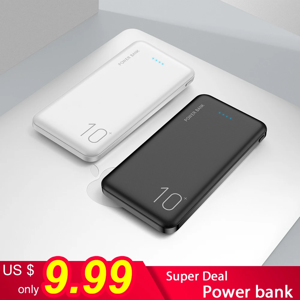 

FLOVEME 10000mAh Power Bank Portable Charger For Mobile Phone Digital Display External Battery Dual USB Fast Charging Powerbank