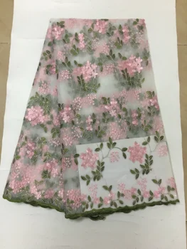 

African lace fabric 2020 High quality Nigerian French applique lace fabric wedding dress