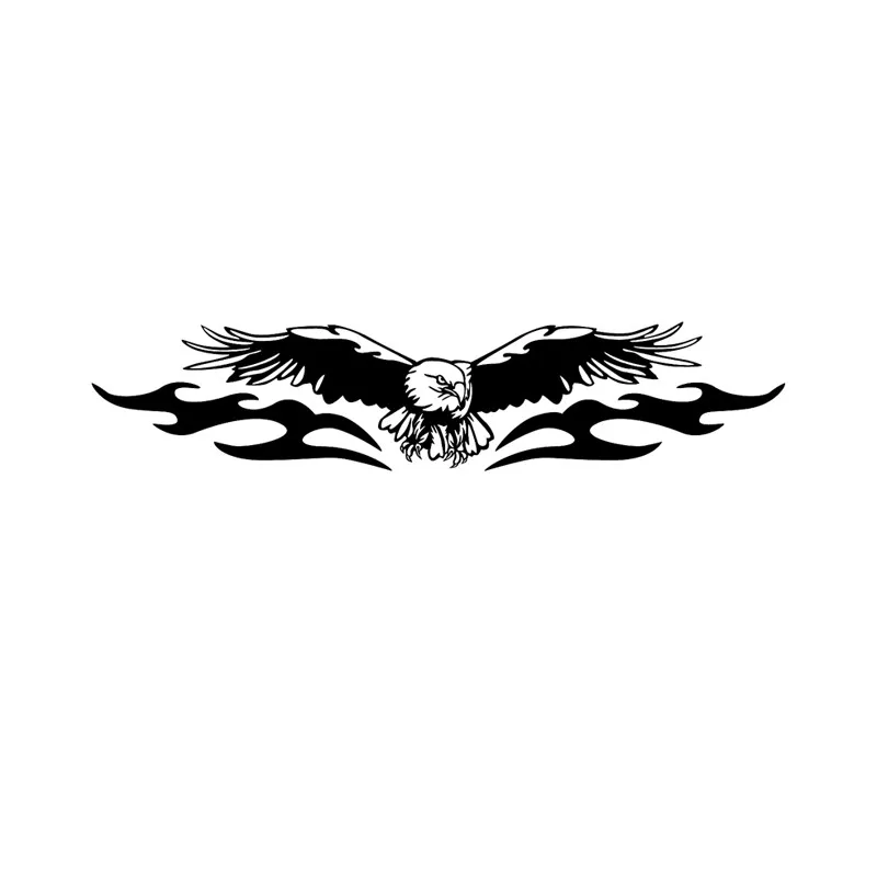

Interesting Car Sticker Vinyl Accessories AMERICAN EAGLE FULL WING Car Window Motorcycle Decal PVC 18cm X 4cm