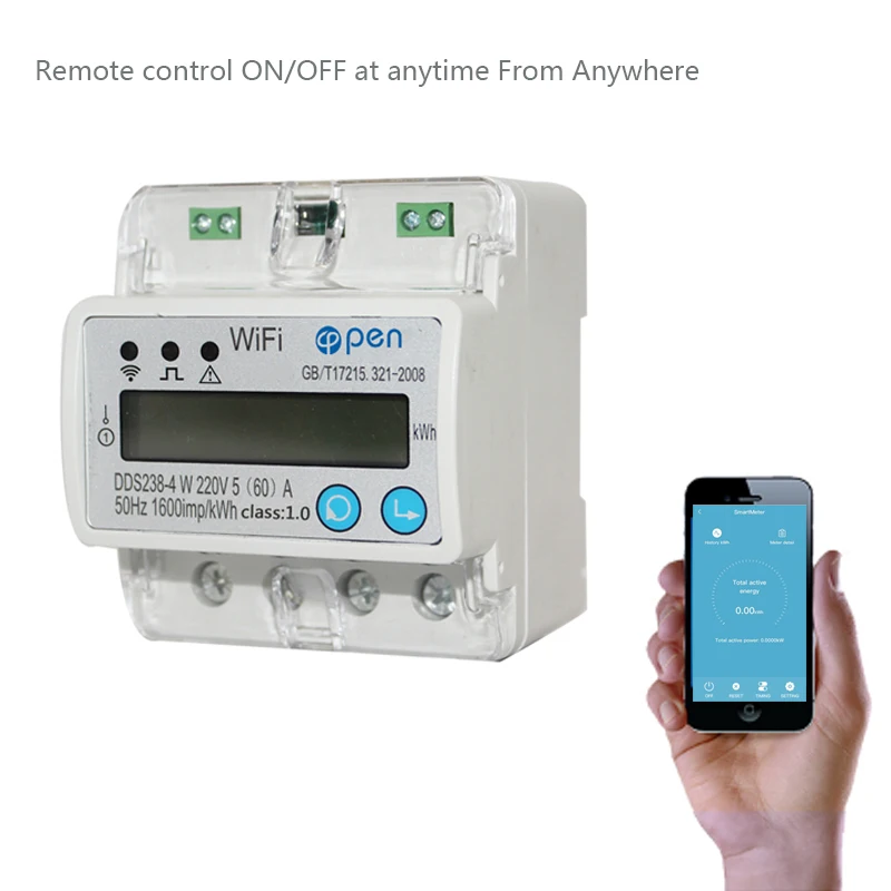 

wifi remote control Smart Switch with energy monitoring over/under voltage protection for Smart home