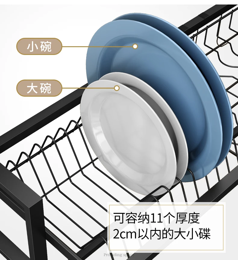 Новая кухонная сушилка для посуды из нержавеющей стали тарелка столовые приборы чашка сушилка для посуды сушилка над раковиной кухонный Органайзер Хранение держатель pf83110