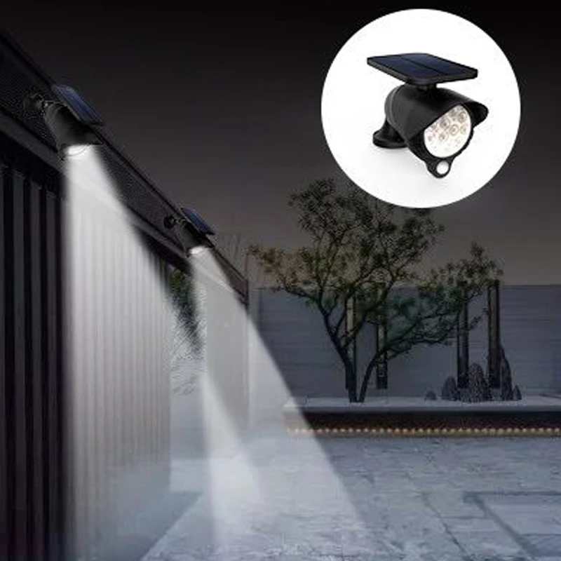 Движения датчик для ограды светильник на солнечной батарее IP65 12LED Пейзаж Двор лампы для дома и сада Уличный настенный светильник уличный фонарь дорожки светильник s