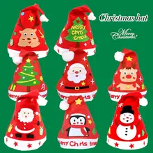 

Practical Ability DIY Handmade Materials Pack Christmas Hats for Family
