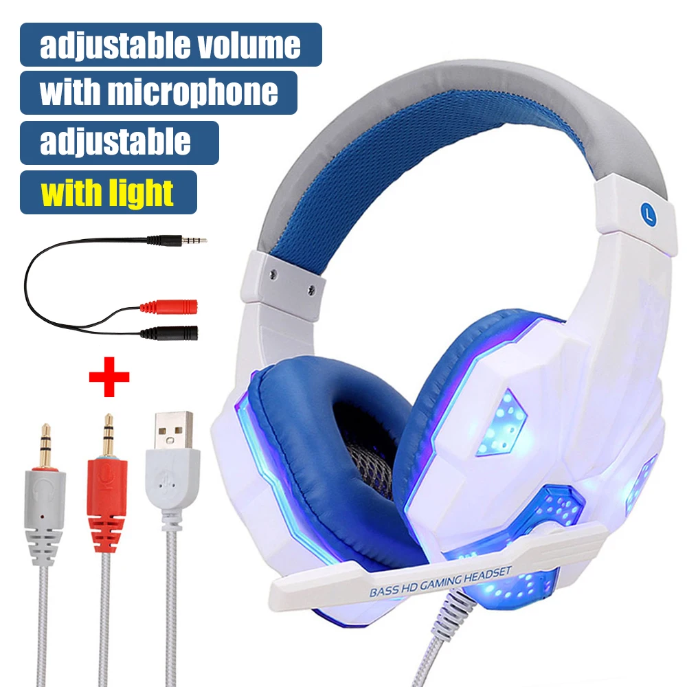 G2000 G9000 Gaming Headsets Big Headphones with Light Mic Stereo Earphones Deep Bass for PC Computer Gamer Laptop PS4 New X-BOX G2000 G9000 Gaming Headsets Big Headphones with Light Mic Stereo Earphones Deep Bass for PC Computer Gamer Laptop PS4 New X-BOX