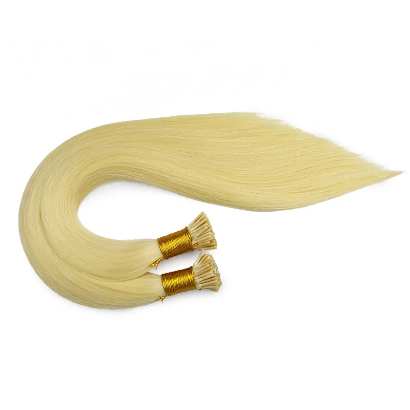Russian Virgin Hair 18-24 Inch 1g/strand Real Pre Bonded Fusion I Tip Human Hair Extensions Natural Italian Keratin Capsule