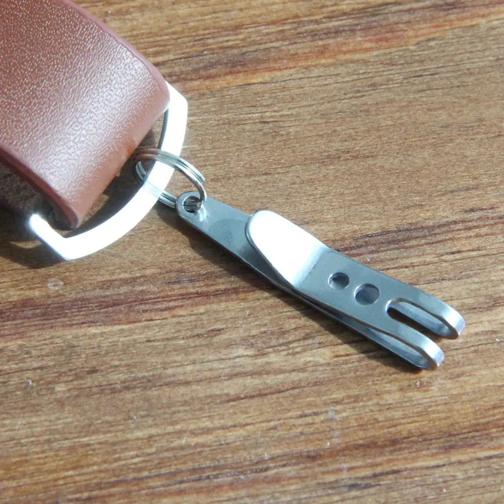 5pcs mini edc gear pocket suspension clip hanger tool key ring keychain S!US 