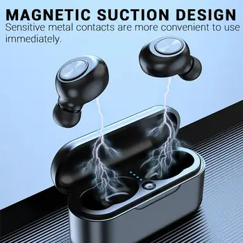 

TX30 TWS Wireless Earphone Bluetooth 5.0 3D Stereo Portable Sports Headphone with Microphone Charging Box