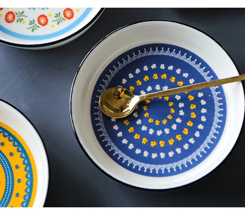 Lovely Ceramic Dinner Plate Mini Snack Dessert Tray Small Seasoning Vinegar Soy Sauce Dish Food Container Bowl Porcelain Tableware (11)