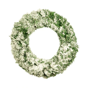 

50CM LED Christmas Wreath Front Door Hang Garland with Pine Needles for Christmas Party New Year Decoration