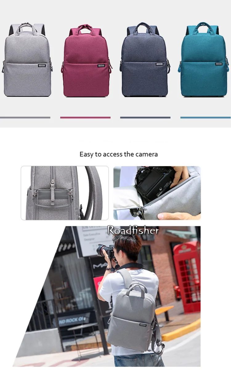 Casual camera backpack bag 12
