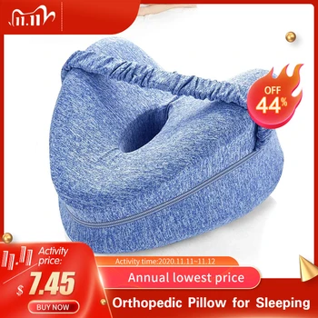 

Orthopedic Pillow for Sleeping Memory Foam Leg Positioner Pillows Knee Support Cushion between the Legs for Hip Pain Sciatica