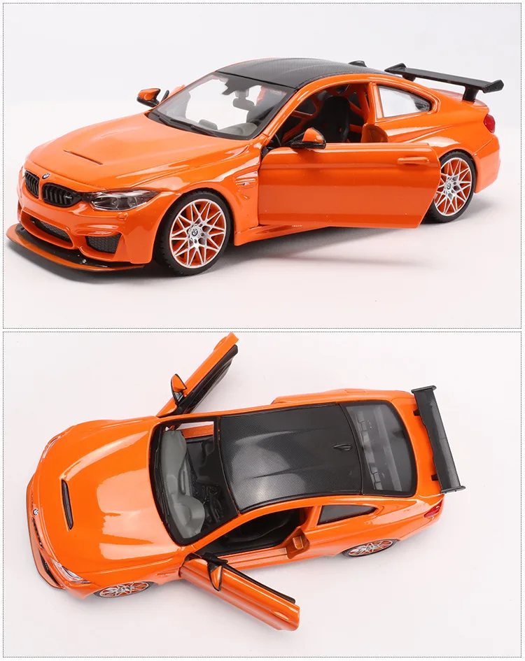 1:24 высокое моделирование BMW M4 GTS Хвост Версия литая модель машины Модель игрушки для детей подарок