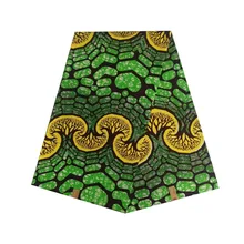 Высокого качества батик Вощеная африканская с принтом в голландская восковая ткань pagne Анкара хлопок 6 ярдов cottonV-L 802