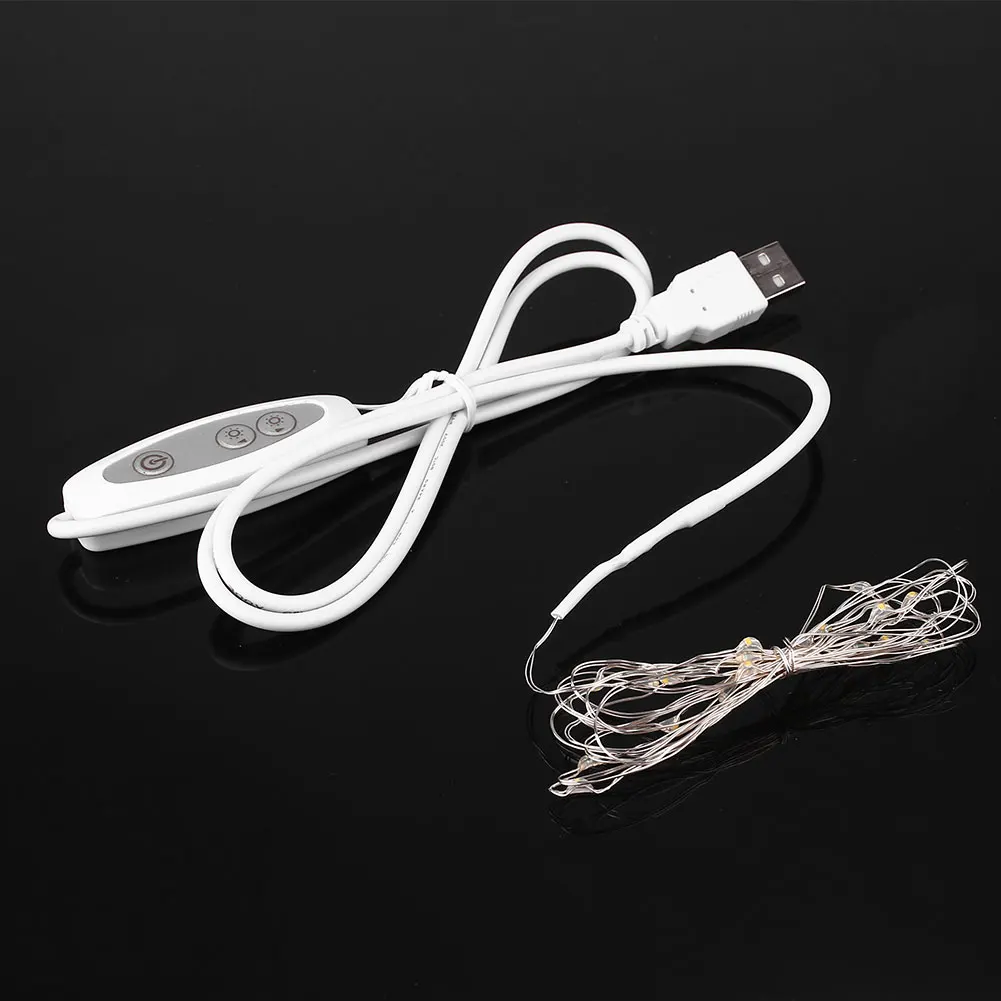 2 м 20 светодиодный USB регулируемый затемняемый свет гирлянды украшения