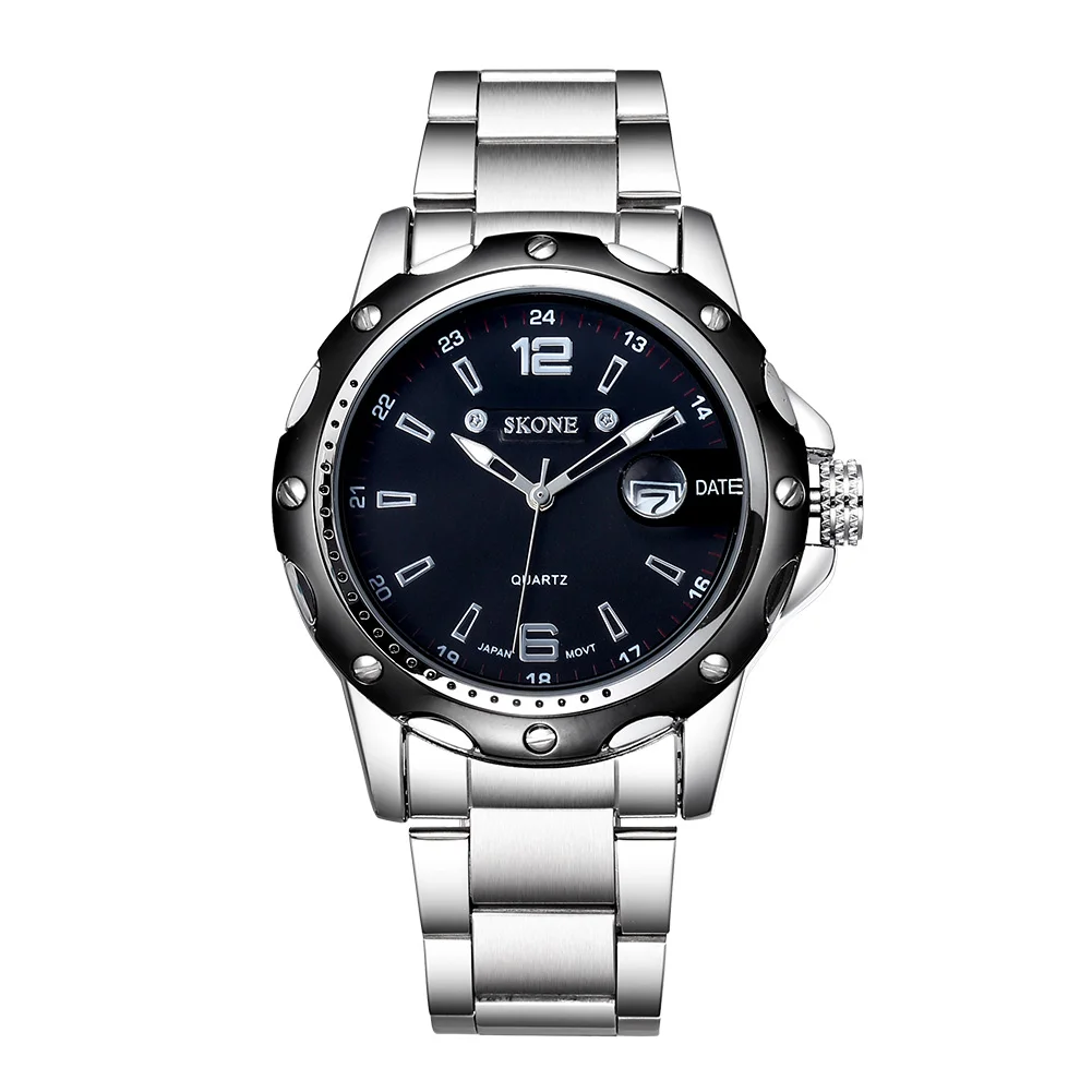 2020 Брендовые мужские модные часы для отдыха из нержавеющей стали