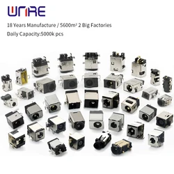 DC-044A DC-532 DC Power Jack Socket Connector PCB Mount 5.5*2.1MM 5.5X2.5MM Female Plug For Laptop Computer Notebook