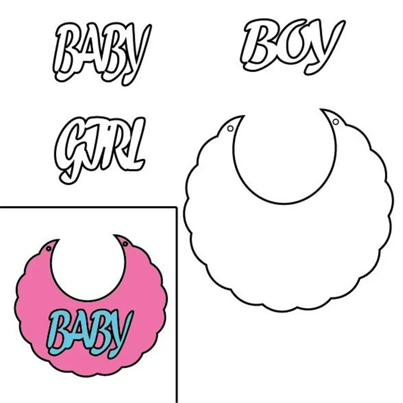 

YaMinSanNiO Word Dies Baby Girl Boy Metal Cutting Dies New 2019 for Card Making Scrapbooking Cuts Decor Stencil Craft Dies