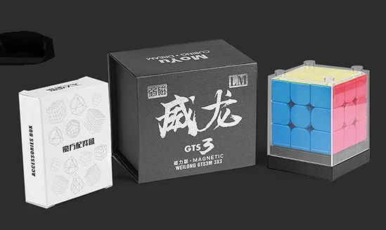 Нео куб GTS3M MoYu Weilong GTS V2V3 3x3x3 Магнитный магический куб головоломка Профессиональный GTS3 M 3x3 GTS2 M скорость cubo magico детские игрушки - Цвет: GTS3 LM