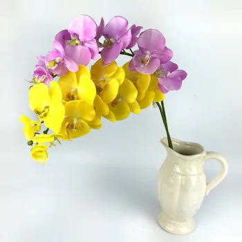 

Imitation Flowers Eternal Life Butterfly Orchid Flower 11 Head Single Bottle Imitation Flowers Flower Arrangement Accessories Gr