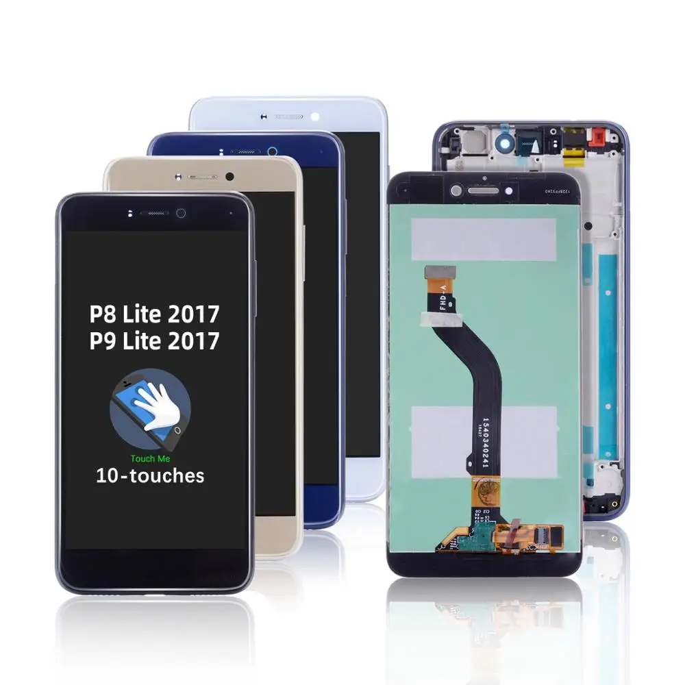 С рамкой дигитайзер ЖК-экран модуль оригинальный для huawei P8 Lite 2017 ЖК-дисплей