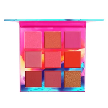

New Popular 9 Colors Blush Palette Waterproof Smudge-proof Brighten Skin Color Long-lasting Blusher.w