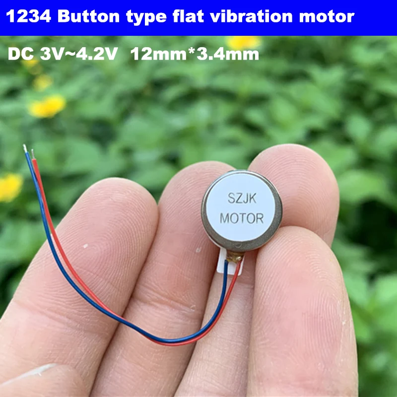DC 3V Mobile Phone Micro Round Coin Flat Vibrating Vibration Motor DIY