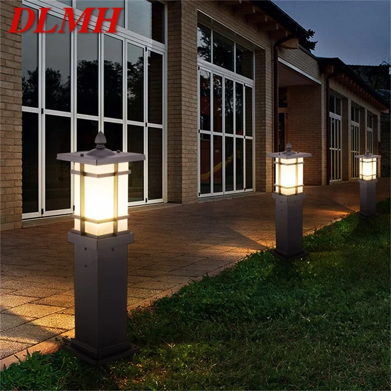 

DLMH Outdoor Lawn Lamp Solar LED Waterproof Modern Patio Garden Light For Home Porch Garden Villa