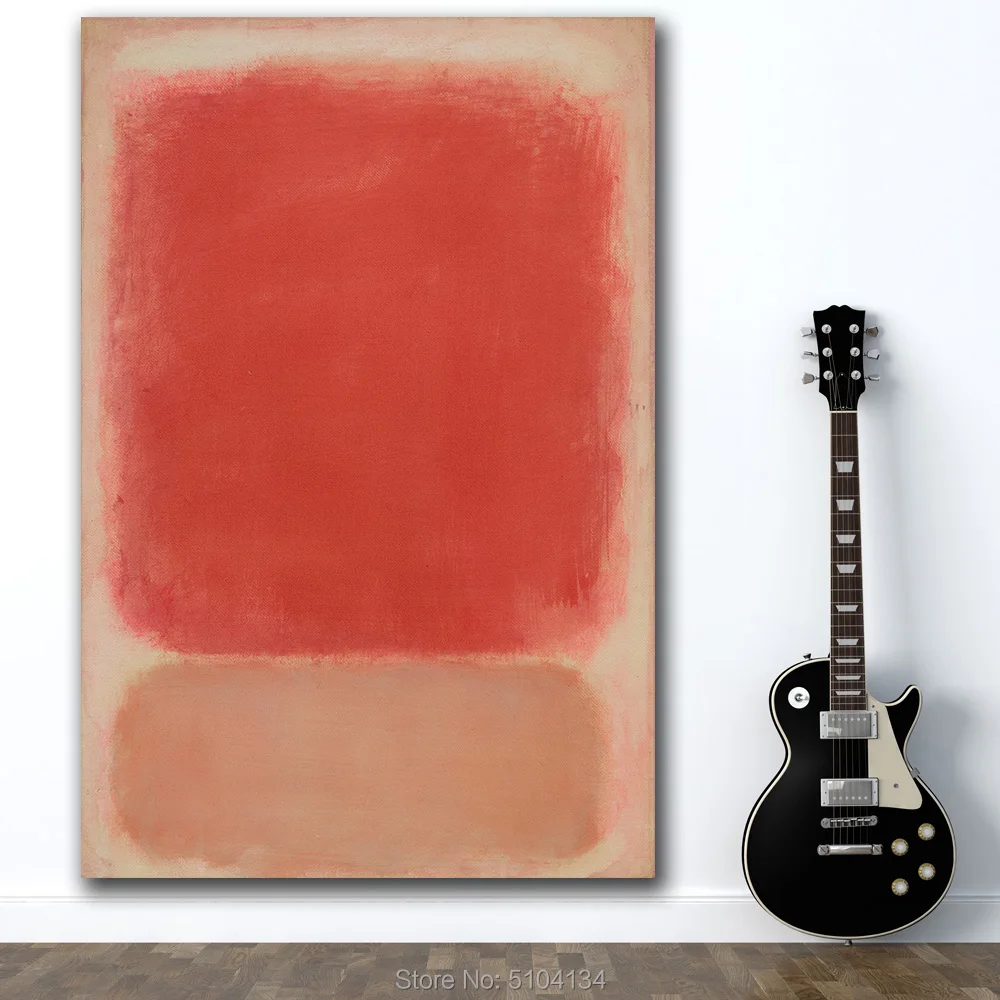 Rothko-Red-and-Pink-on-Pink от Mark Rothko Классическая натюрморт картина маслом Гостиная Холст Современные картины для искусства без рамки