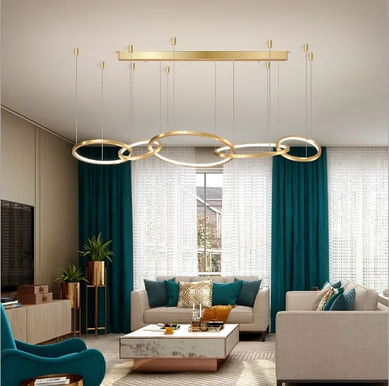 Современная люстра в минималистическом стиле для гостиной, легкая Роскошная домашняя лампа для ресторана, креативное искусство, Скандинавское золото, Современная
