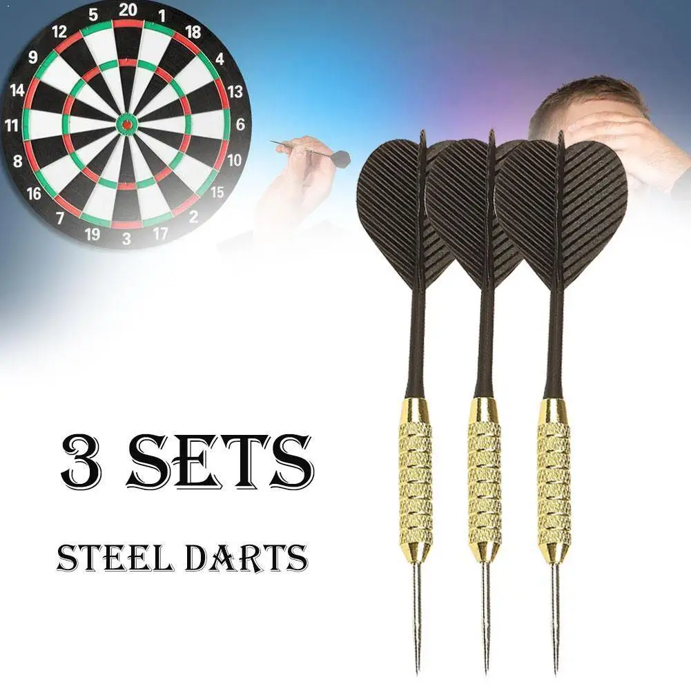 3 unids/set de dardos profesional de acero de alta calidad con dardo ejes bien dardo de aluminio vuelos punta P2I7