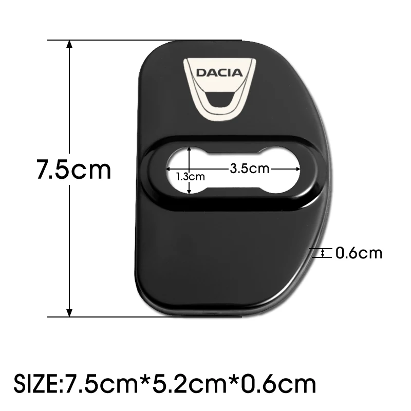 4 шт. отделка дверного замка Защитная крышка чехол с эмблемой для Dacia Sandero Stepway аксессуары
