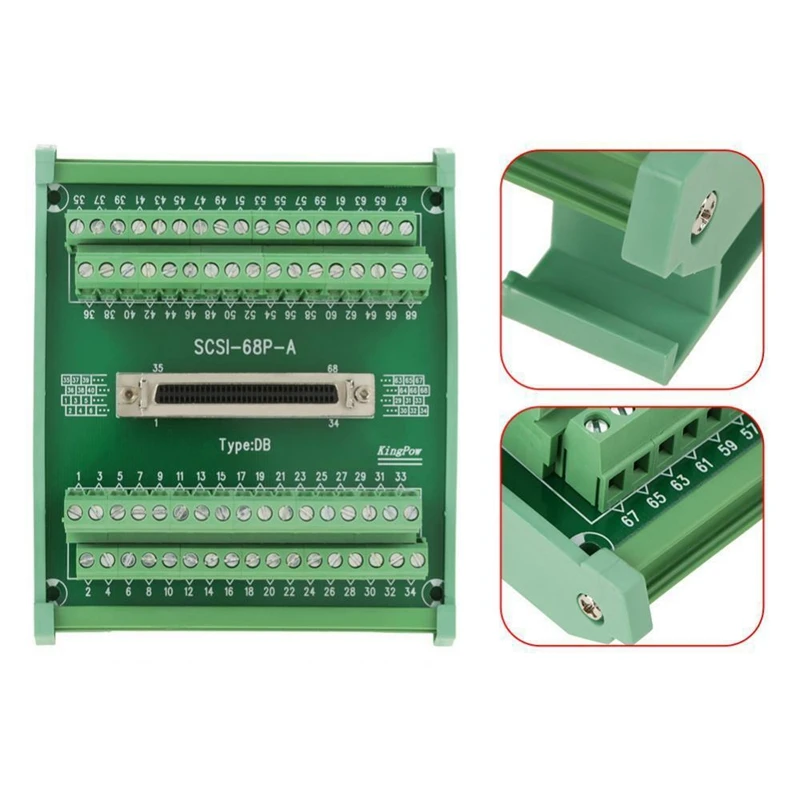 SCSI68 68-Pin дБ Тип гнездовой разъем коммутационная плата клеммный модуль
