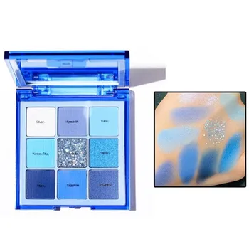 

9 Colors Neon Eyeshadow Pallete Makeup Pallete Lasting Effect Eye Shadow Colorful Waterproof Glitter Eyeshadow High Pigment