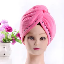 Напрямую от производителя, распродажа, полотенце для сушки волос, сухая шапочка для волос, толстая быстросохнущая шапочка для душа, непромокаемая шапка принцессы, толстая очень большая