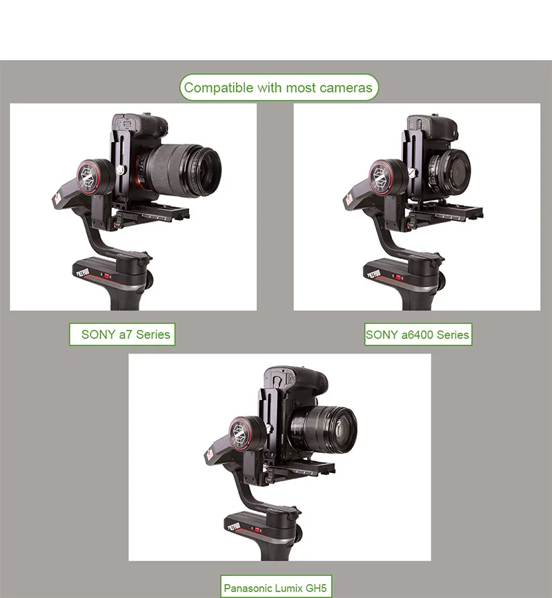 Lanparte быстроразъемный L кронштейн для Zhiyun Crane 3, 2, Weebills Gimbal аксессуары