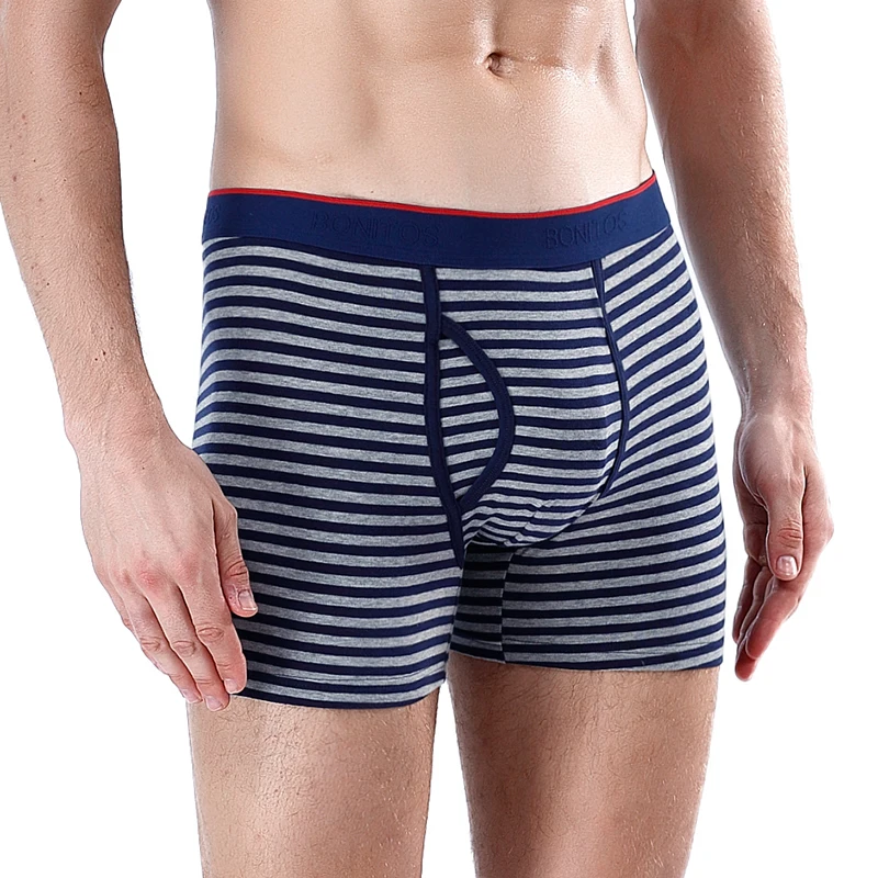 Men Boxers Underwear Cotton Gay Panties Print Man Sexy Underpants Boxershorts For Couples Male Shorts Seamless With Hole
