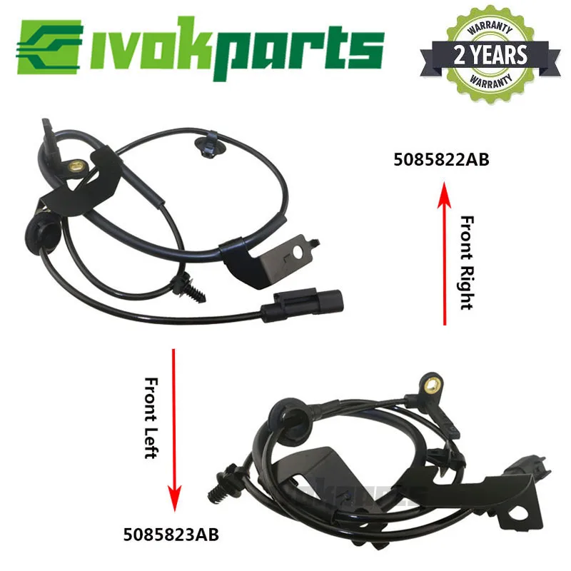 Датчик скорости колеса 5085822AB 5085823AB для Chrysler SEBRING 200 300 DODGE Journey Avenger 2 шт.|Датчик положения коленвала распредвала|