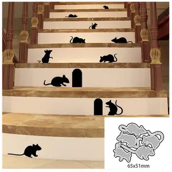 

Rat Group Metal Cutting Dies Stencil Scrapbooking DIY Album Stamp Paper Emboss