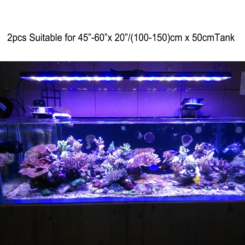 PopBloom reef светодиодный светильник для аквариума, светильник для аквариума 120 см, морской светодиодный светильник, лампа для аквариума, светильник для аквариума s, Коралловый светодиод