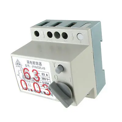 

AC 380V 63A 3P Switch Type ELCB Earth Leakage Circuit Breaker