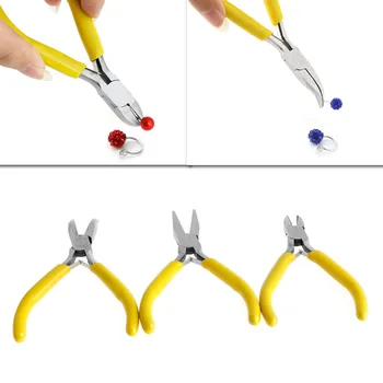 

3Pc Mini Jewelery Pliers Practical Jewelry Carbon Steel Handmade Repair Tool Kit Y4QB