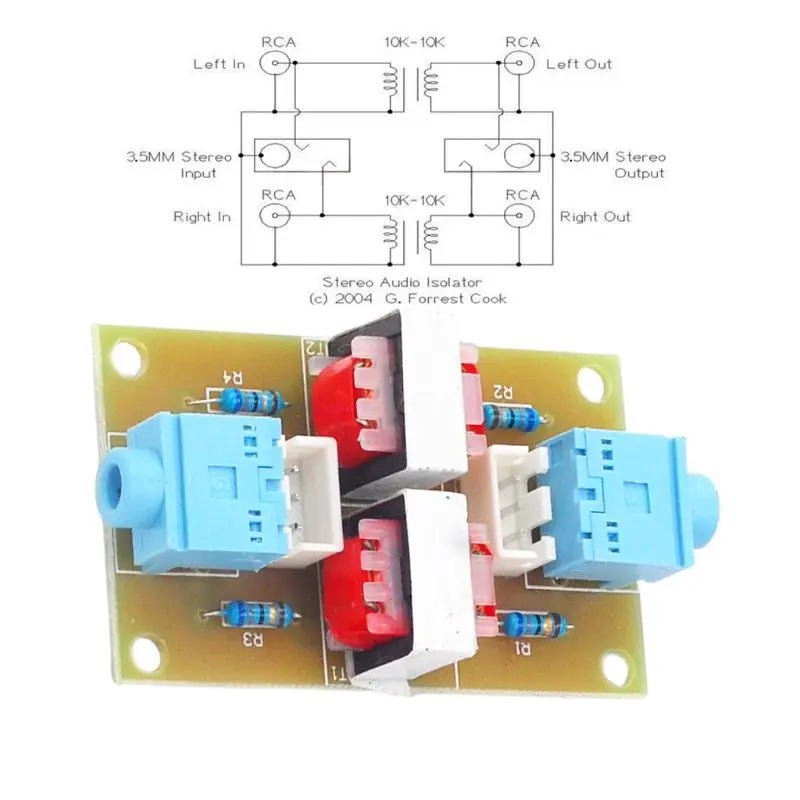 XH-M372 Audio Isolator Vehicle Common Ground Suppression Interference Noice