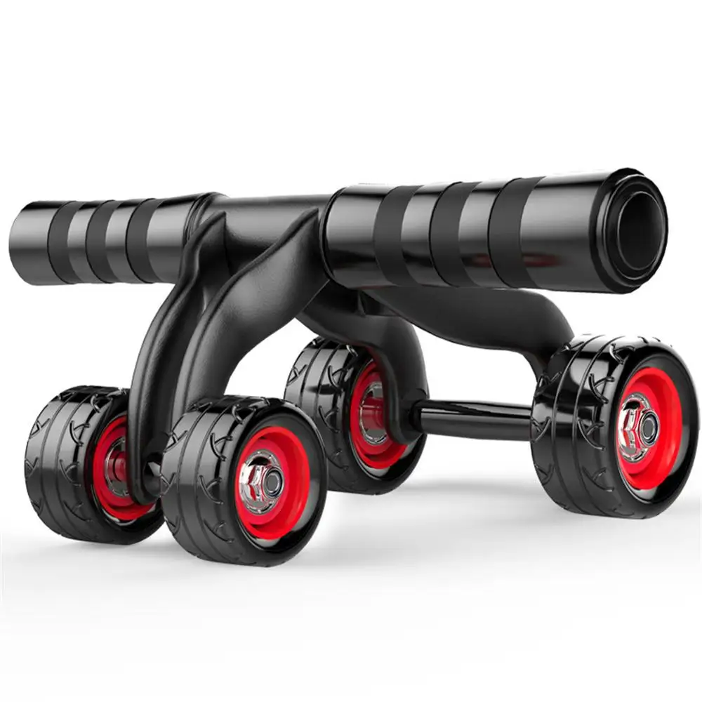 

Exercise Abdominal Roller with Pull Rope, Fitness Resistance Band, Home Gym Workout Training, 4 Wheels, THANKSLEE