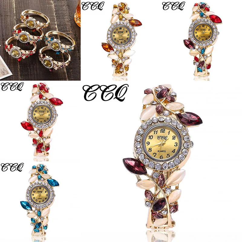 Creative New Retro Bracelet Watch Fashion Diamond Flower Ladies Fashion Casual Watch